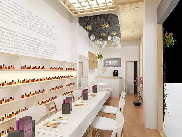 轻奢风格 | 美容美甲店装修风格